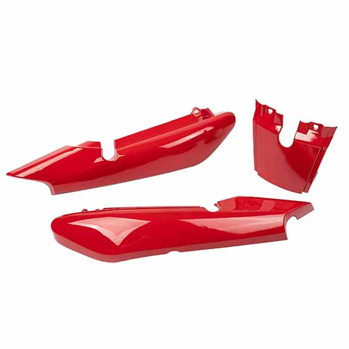 [MTC0175] CUBIERTA TRASERA COMPLETA YBR125 ROJO