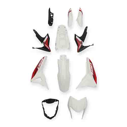 [MTC0481] KIT PLASTICOS COMPLETOS HONDA XR190L BLANCO